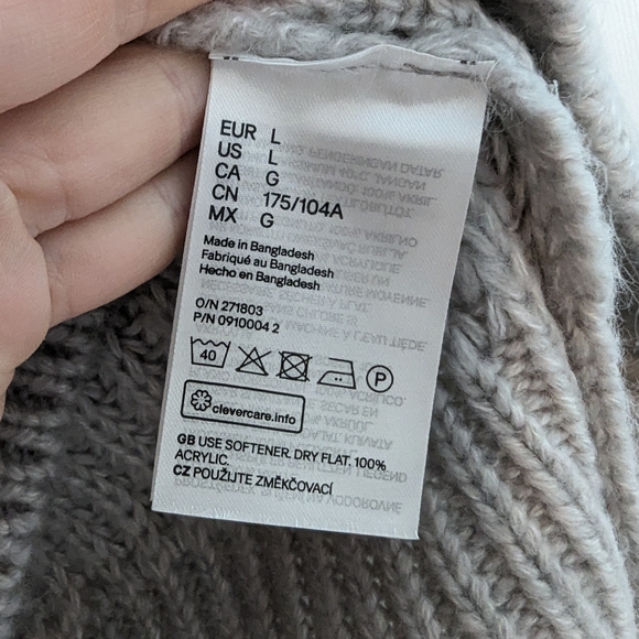 Divided | Chunky Sweater | Gray | L - Picture 5 of 5